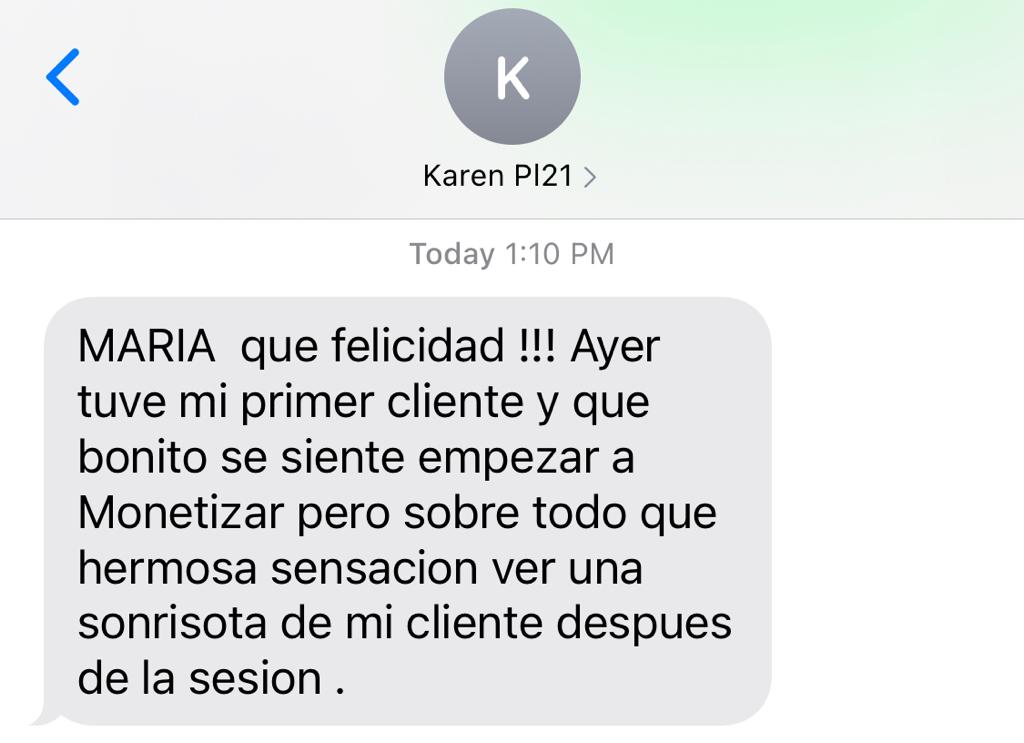 Karen testimonio